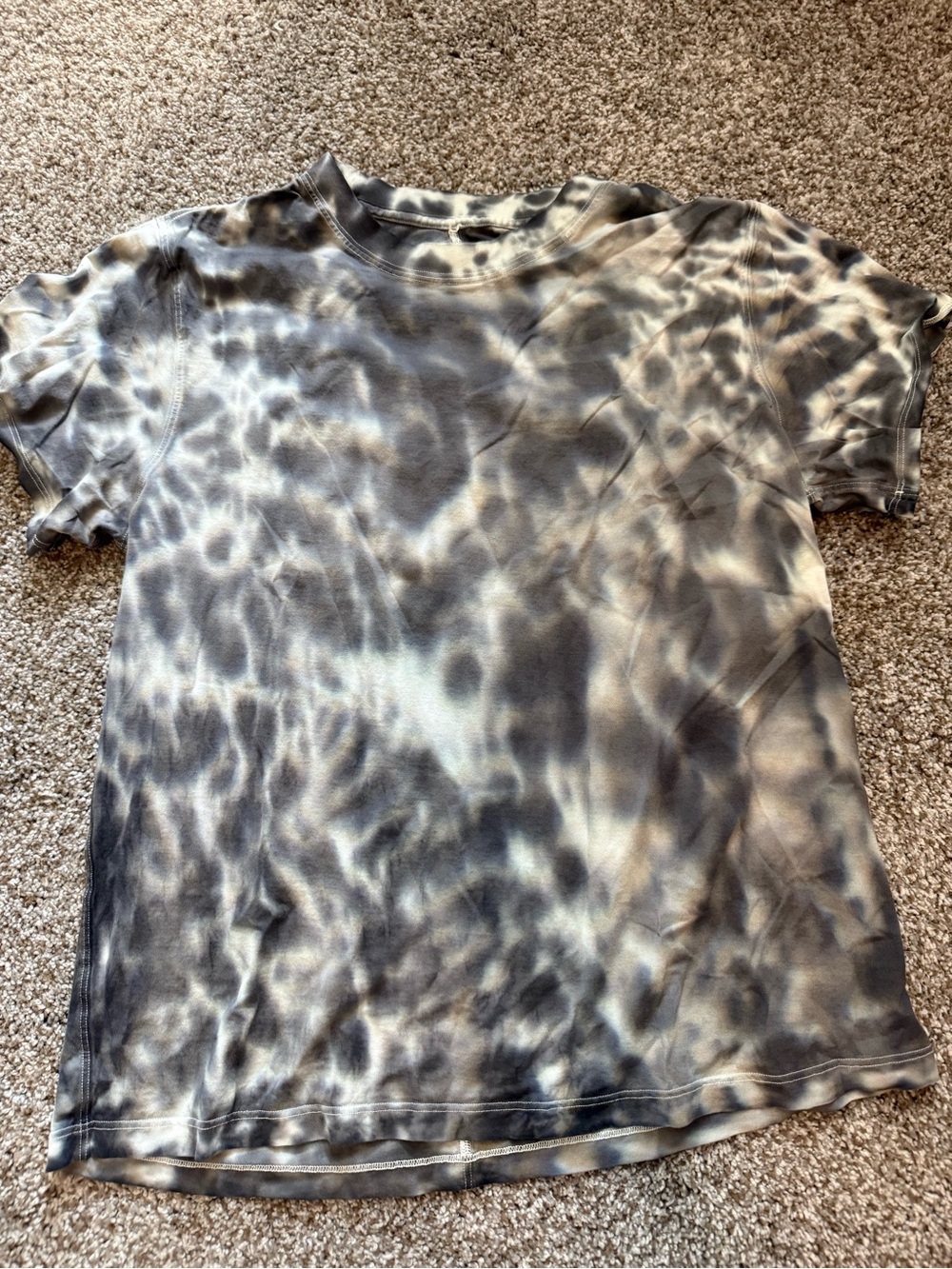 lululemon athletica Tie-Dye Short Sleeve Tee - Gray & White